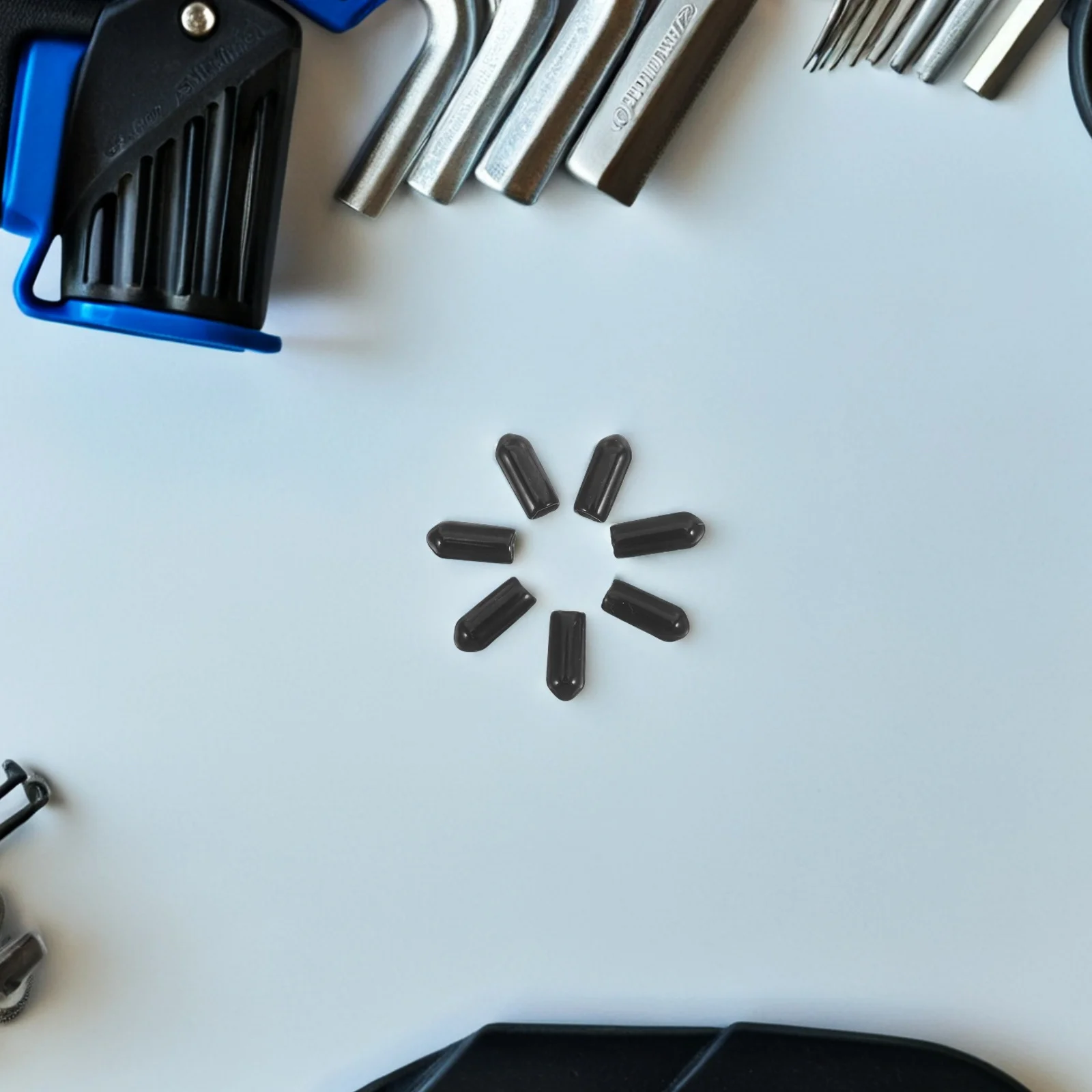 

150Pcs Rubber Cap Covers Flexible Bolt End Protectors for Metal Tubing Handcraft Projects Safety Grip Rubber Protective Cover