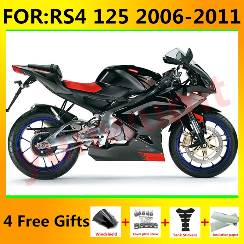 

New ABS Motorcycle Whole Fairing kit fit For RS-125 RSV125 R RSV RS 125 2006 2007 2008 2009 2010 2011 RS125 Fairing grey black