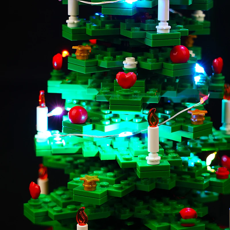 DIY LED-lichtset voor LEGO 40573 kerstboom (alleen LED-licht, zonder blokken model)