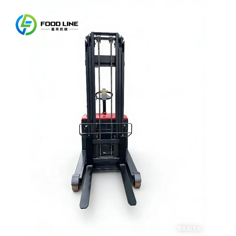Customized forward moving electric stacker hydraulic pallet stacker adjustable fork warehouse goods lifting equipment