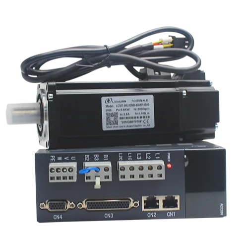 

LICHUAN Servos 200 Вт Nema24 60 мм 2500PPR 200 ~ 240 В комплект драйверов серводвигателя LCMT-02L-60M00630 + A4 сервоприводы с ЧПУ промышленная машина