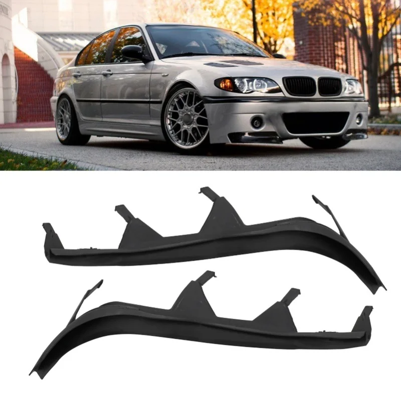 

2pcs Upper Left And Right Headlight Cover Strips 63126921859 63126921860 Fit For E46 325i / 330i
