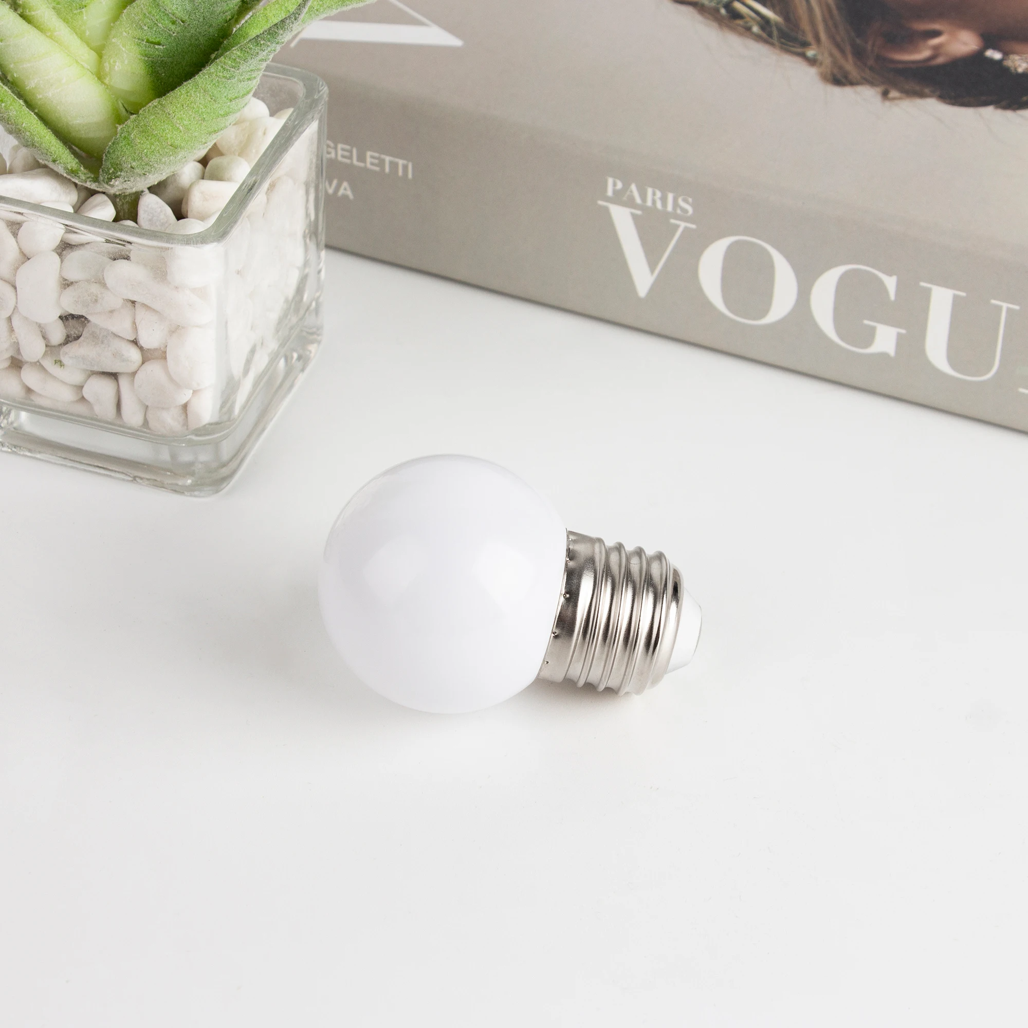Milky White G45 Led Bulb 220V E27 1W 2W 3W Night Light Plastic Shatterproof Pendant Chandelier Outdoor Garland Decoration Lights