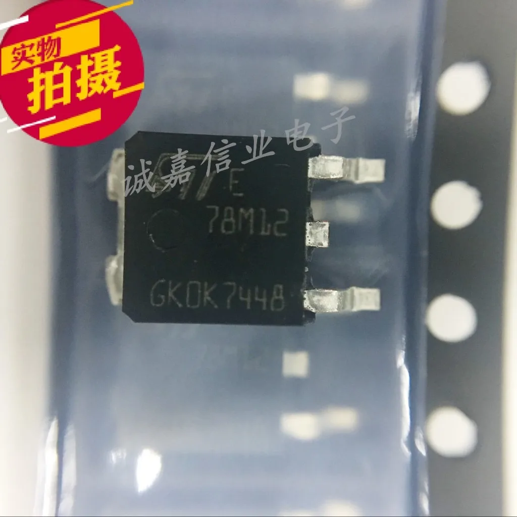 

10pcs/Lot L78M12CDT-TR TO-252-2 MARKING;78M12 Linear Voltage Regulators 12V 0.5A Positive PMIC - Power Management ICs