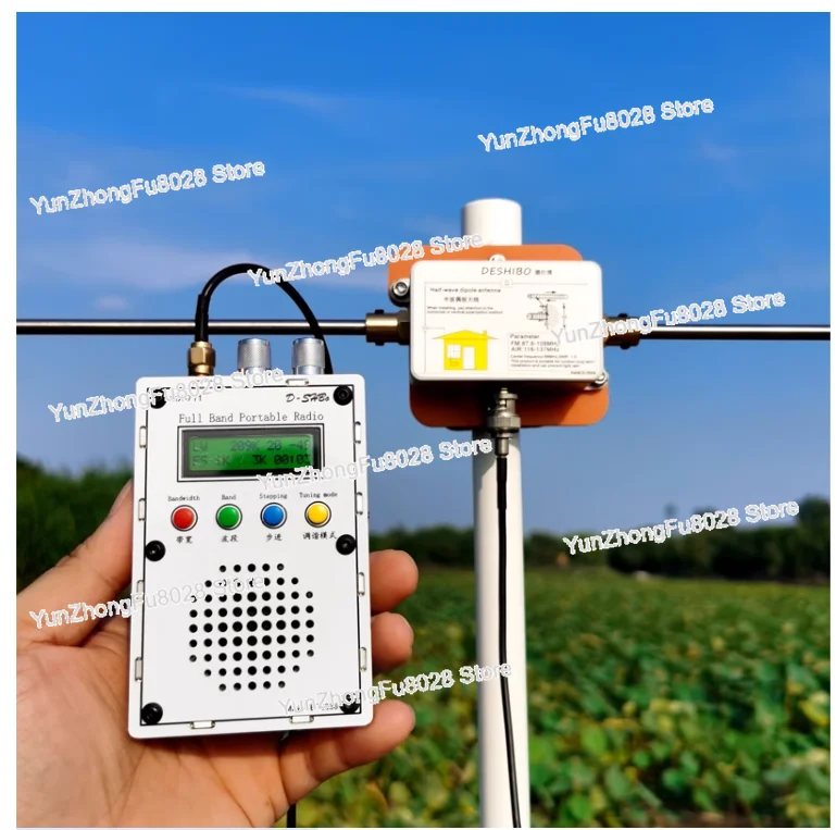 

Multi-functional Dipole Antenna FM/AIR UHF VHF RX TX for Malahit TEF6686 Tecsun Radio ICOM/AOR Receiver, Walkie-talkie