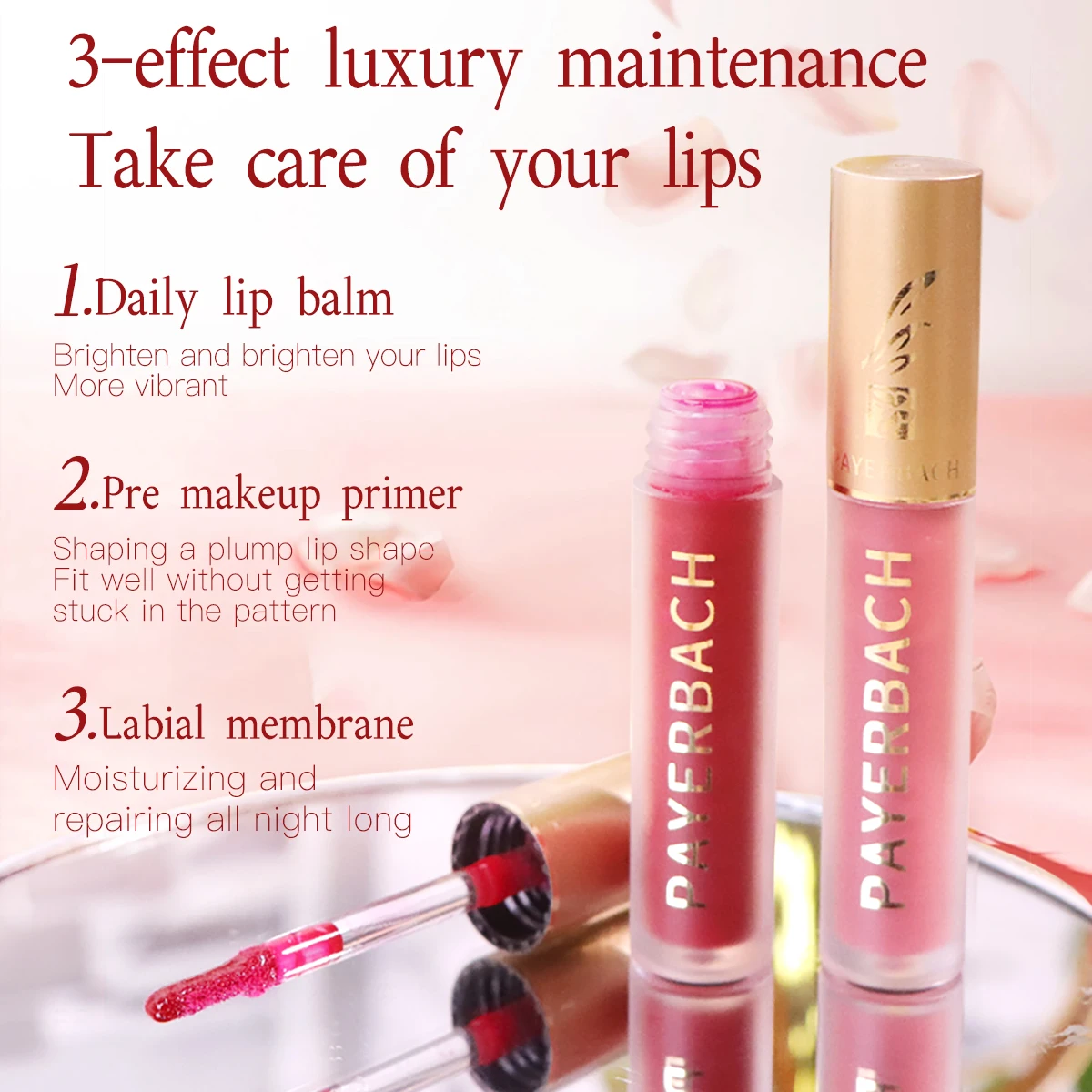 two sets PAYERBACH color changing essence lip gloss