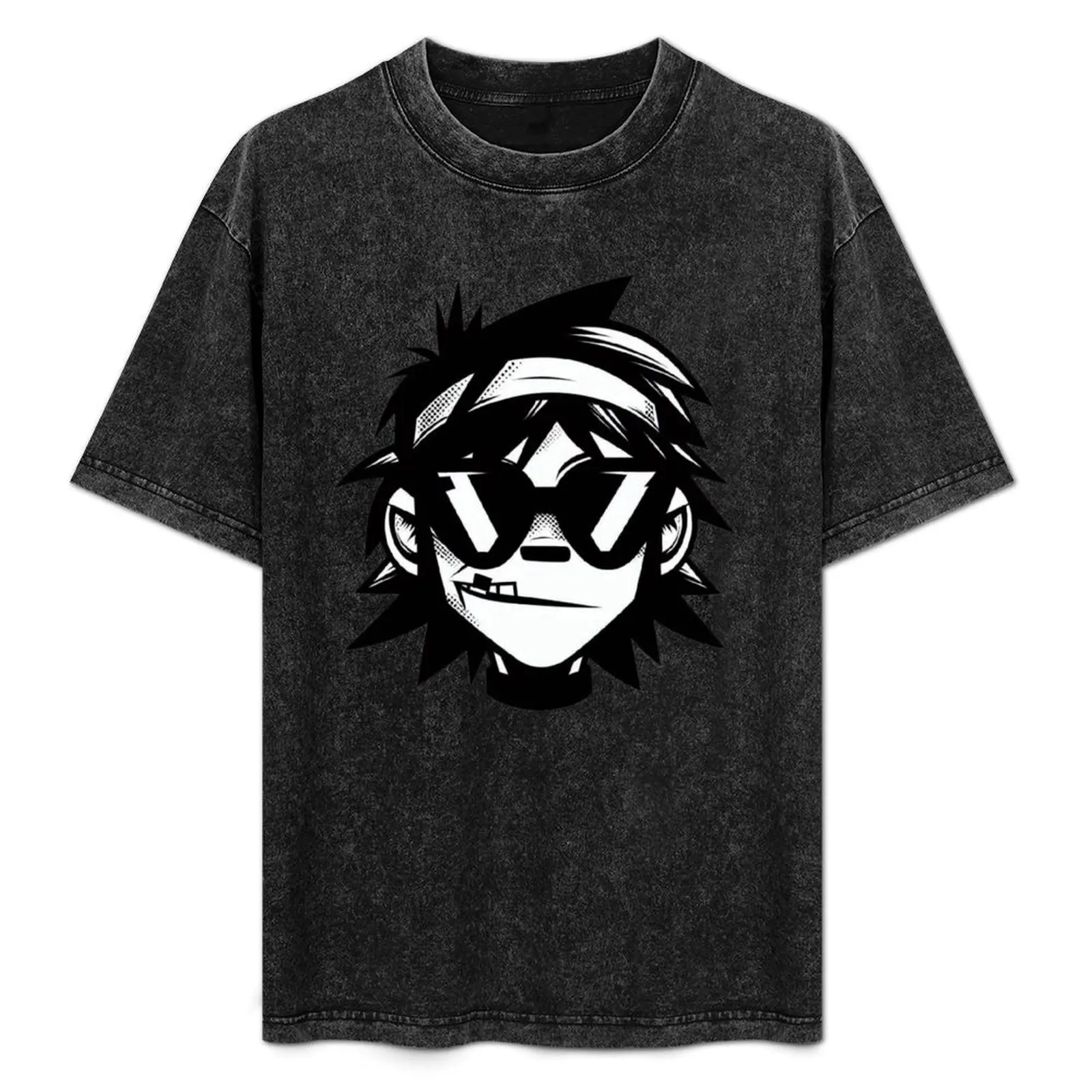 

2D Gorillaz face shot T-Shirt aesthetic clothes oversizeds heavyweights clothing for men