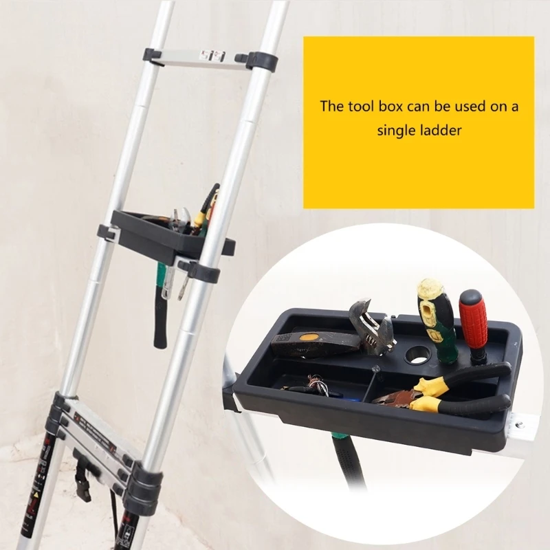Spacious Container Spacious Container Tool Box Tool Tray for Efficient Organization on Telescopic Ladders Accessory