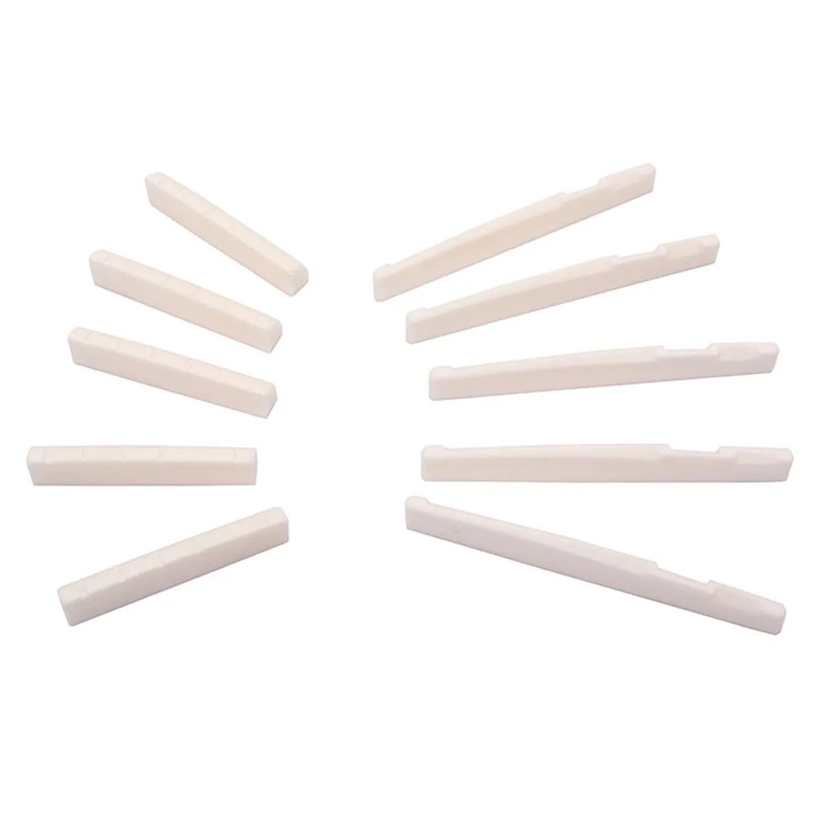 

Acoustic Guitar Bridge Bone Saddle Nut Real Oxen Bone Smooth Polished Durable Replacement Parts Guitar Bridge Accessory