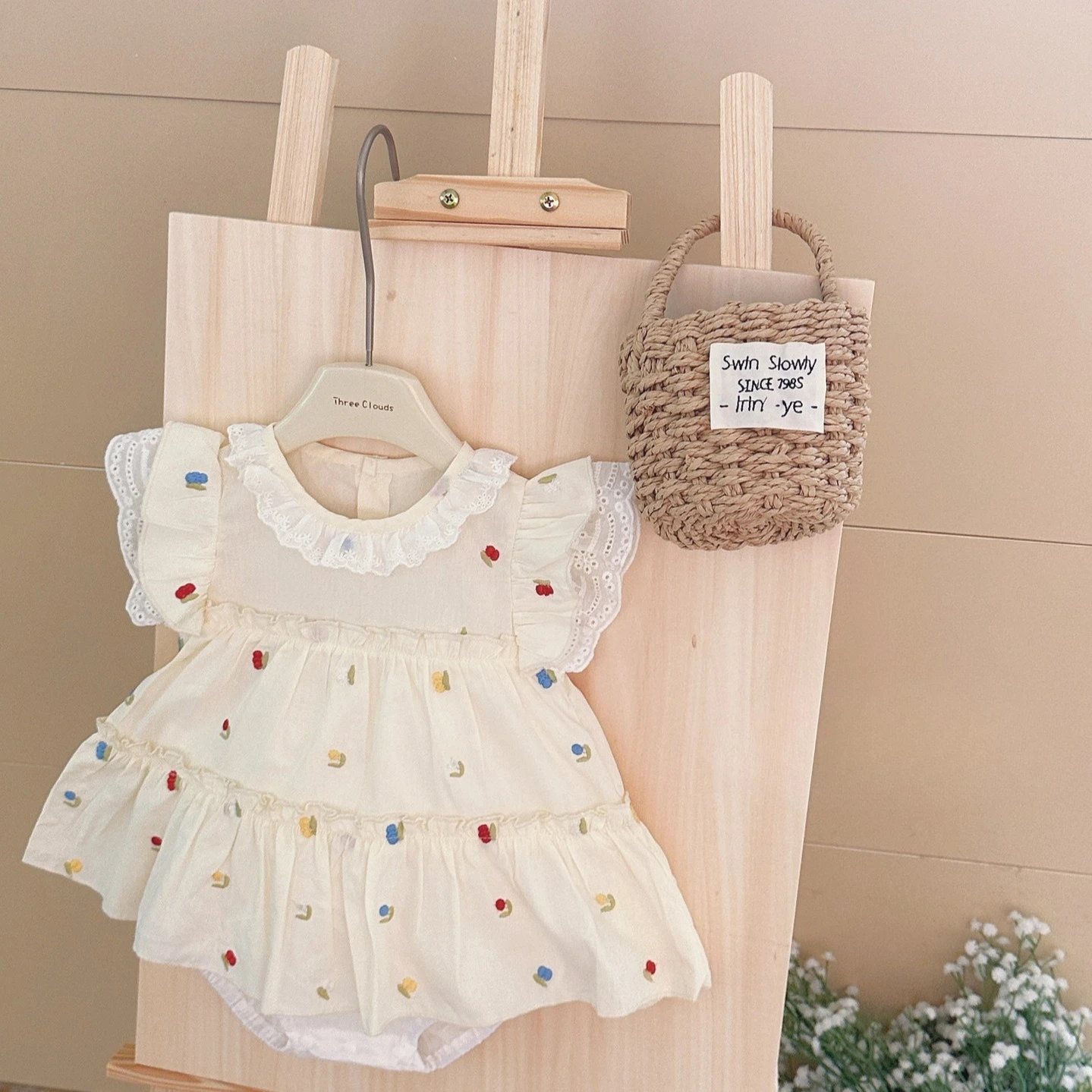 

Girl Baby Summer New Style Colorful Polka Dot Dress Fashion and Cool Comfortable Rompers Kids Outwear Fashion Clothes