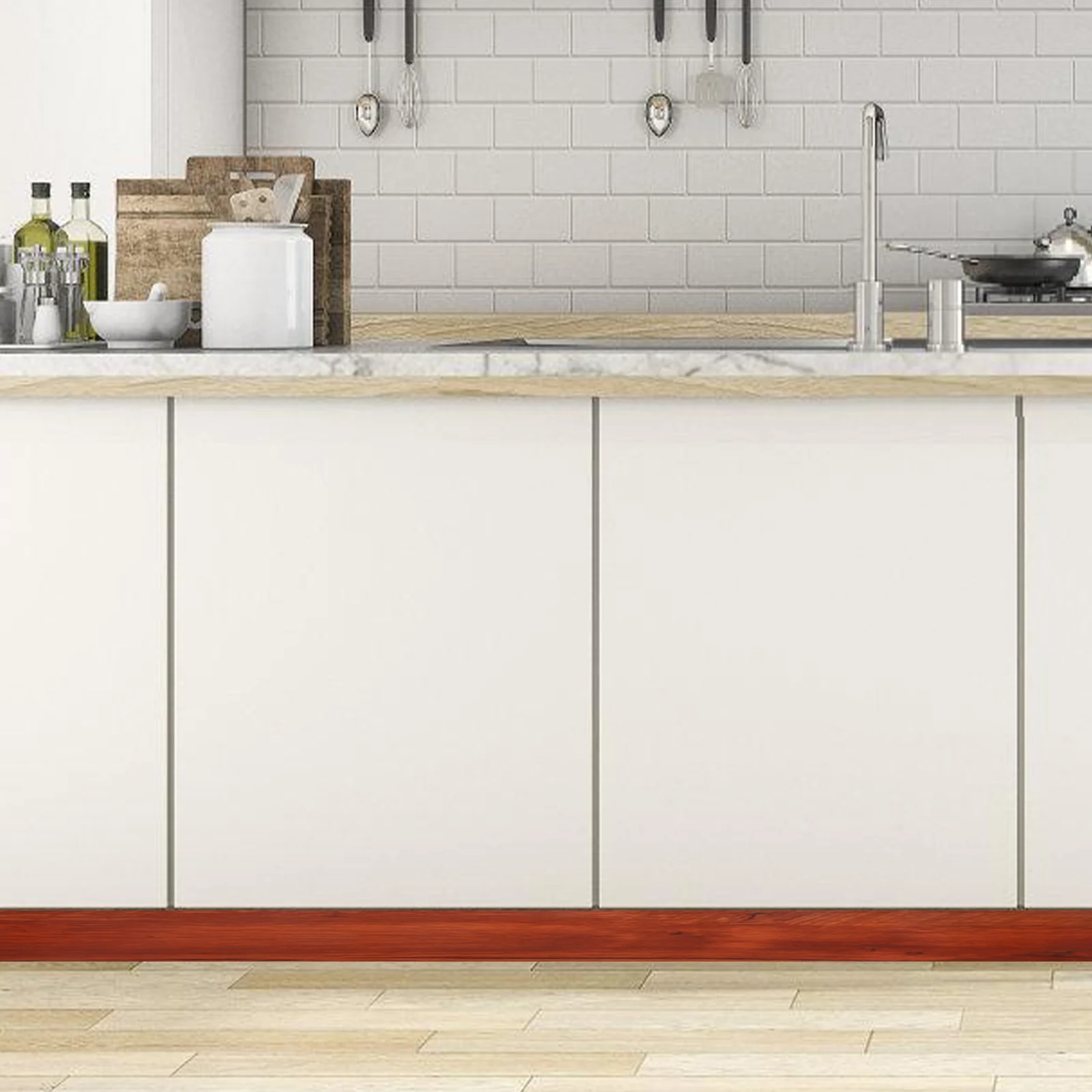 

1 Roll Wood Grain Tape Pvc Self Adhesive Repair For Furniture Floor Cabinet Door Window Decorative Peel Stick Wallpaper Border