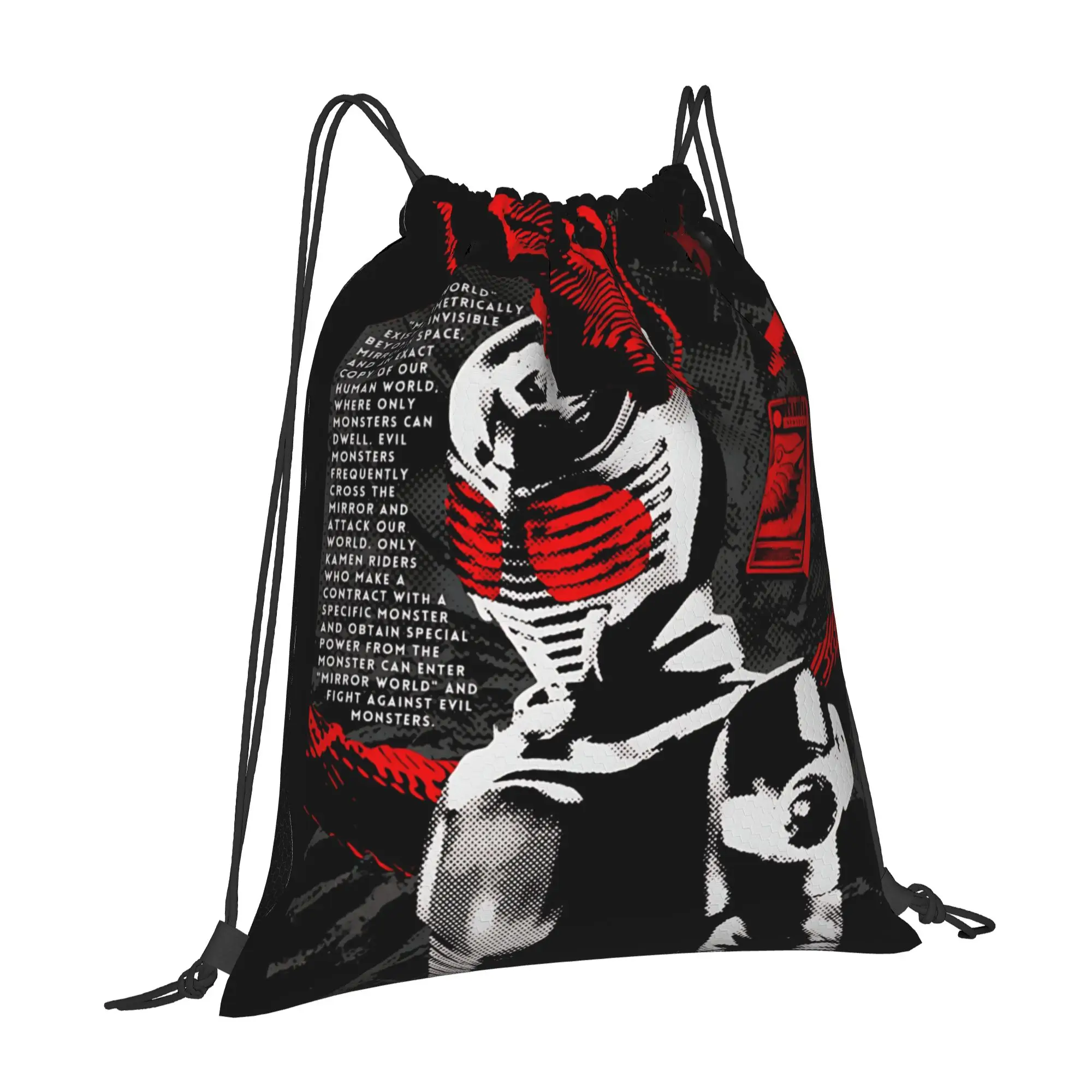 gym Pouch Kamen Rider Survive     Drawstring Bags Men Women Storage Backpack Teenager Travel Bag Multi-function Pocket