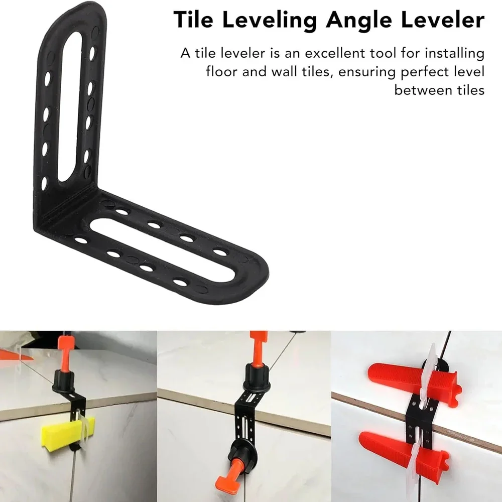 5-200Pcs Tile Leveling System Clips Male Angle for Floor Wall Tile Leveler Spacers Locater Adjuster Laying Construction Tool