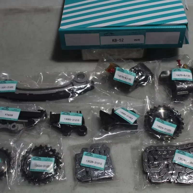 VQ35 Timing Chain Kit for Lnfinit Qx4 nissan Pathfinder 3.5l 2001-2004 VQ35DE Engine 13028-31u00 13070-31u00 KB-52