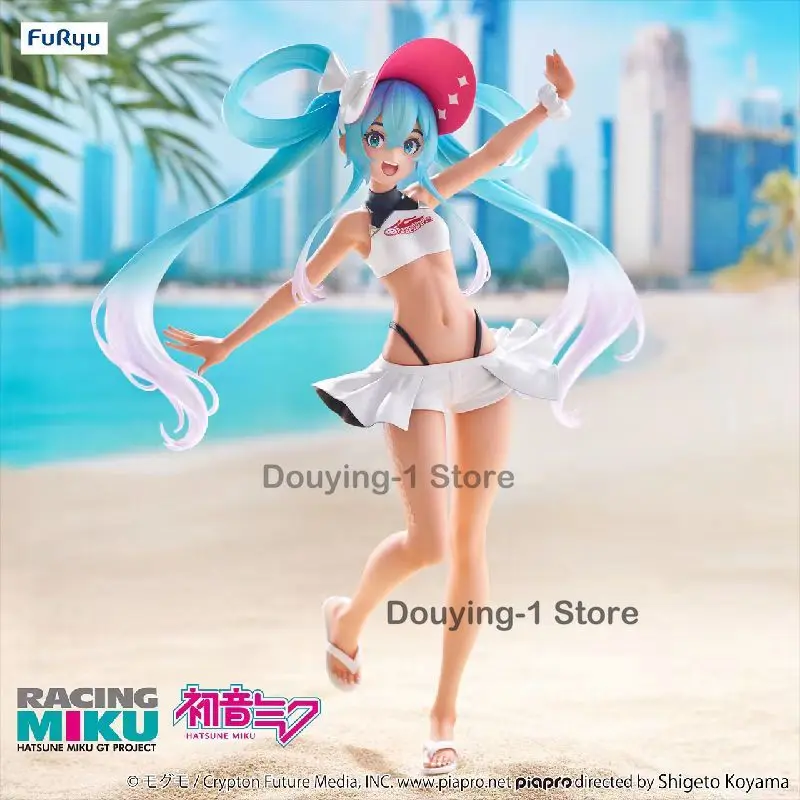 

In Stock Furyu Trio-Try-iT Hatsune Miku GT Project Figure Racing Miku 2024 Summer Holiday Ver. Original Action Figures Model