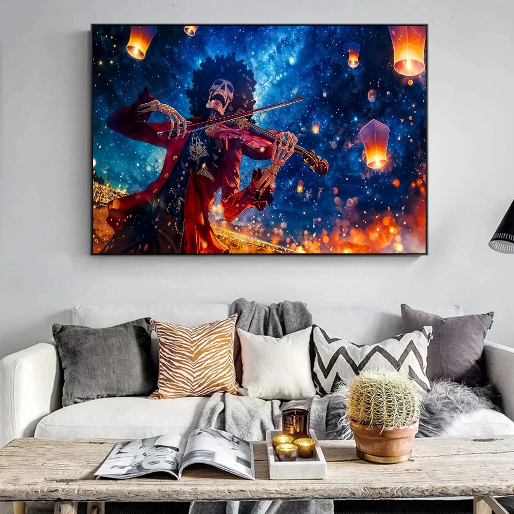 Bandai Anime One Piece Luffy Sanji Nami Poster HD Printed Canvas Painting Suitable for Bar Home Wall Corridor Picture Decoration