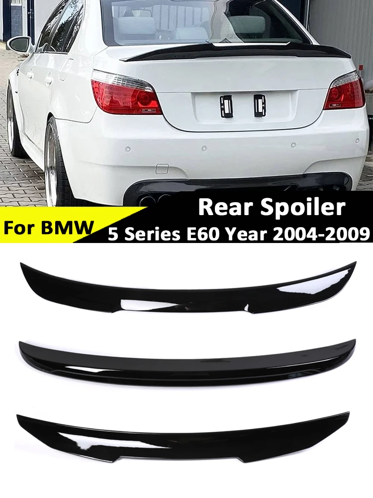 

Carbon Fiber Rear Spoiler Bumper Lip Trunk M4 MP PSM Style Wing Parts Gloss Black For BMW 5 Series E60 E61 2004-2009 Accessories