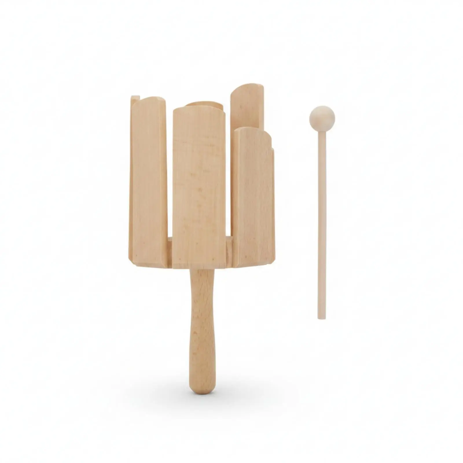Wood Block Paper Box Package Slotted Wooden Percussion Instrument Segmented Body