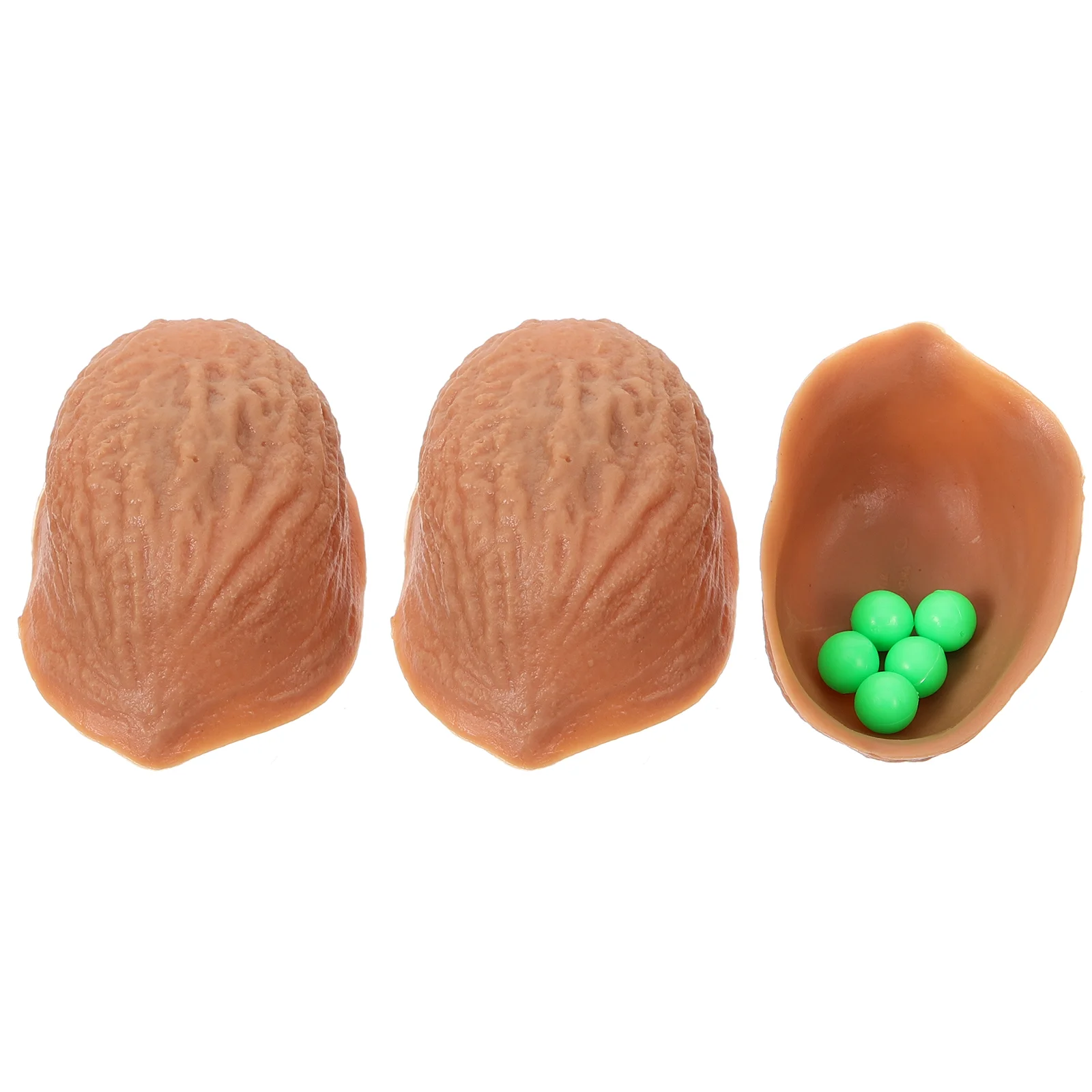 

Creative 3 Walnut Shell and 5 Balls Trick Set Amazing Wizard for Fun three shell game shell trick