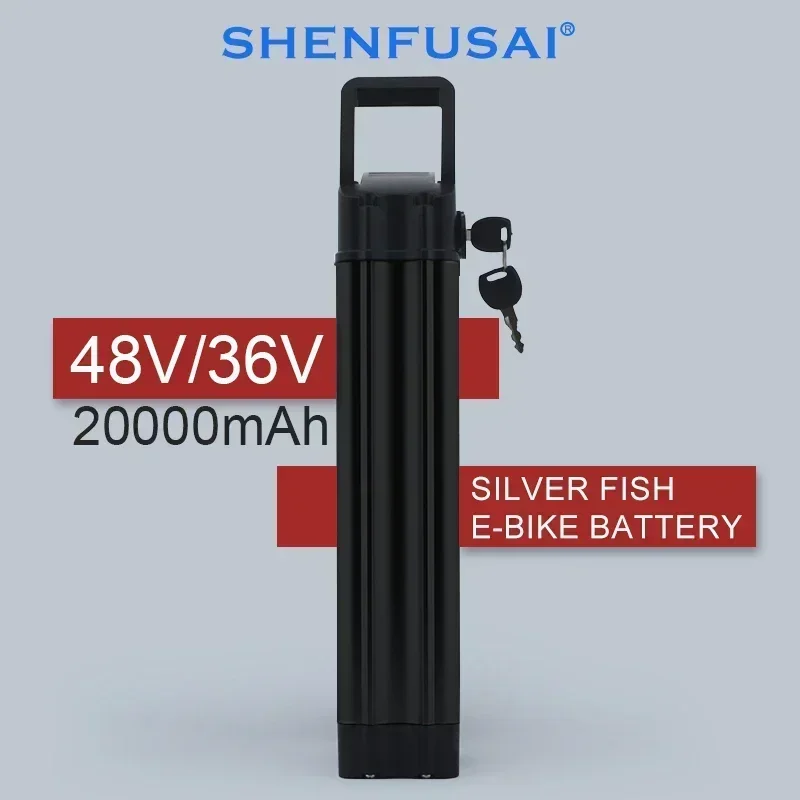 48V20Ah 25Ah Silver Fish Battery for Shengmilo MX20 GORTAT Q80 EbikeBURCHDA R8S Pro JINGHMA R8 Pro Electric Bicycle Battery