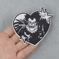 Anime L Killer Ryuk Embroidery Patch Japanese Manga Iron On Patches For Clothing Thermoadhesive Patches On Clothes DIY Sew Badge