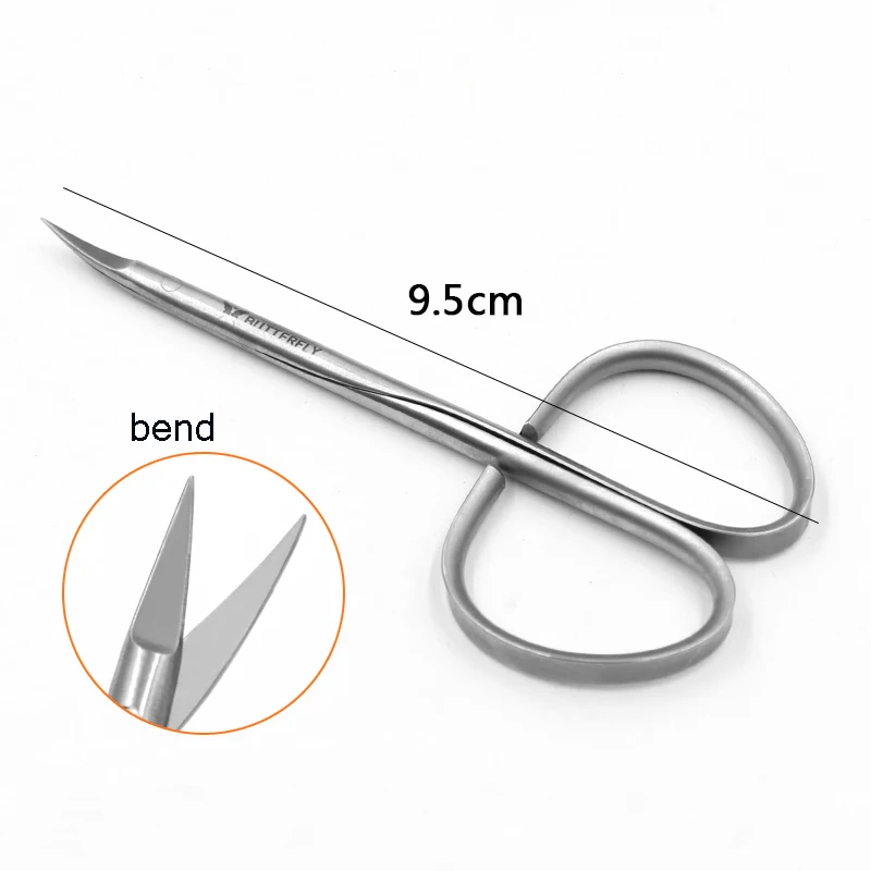 Stainless steel handle tissue separation scissors Eye peel scissors Double eyelid tool Blunt sharp scissors