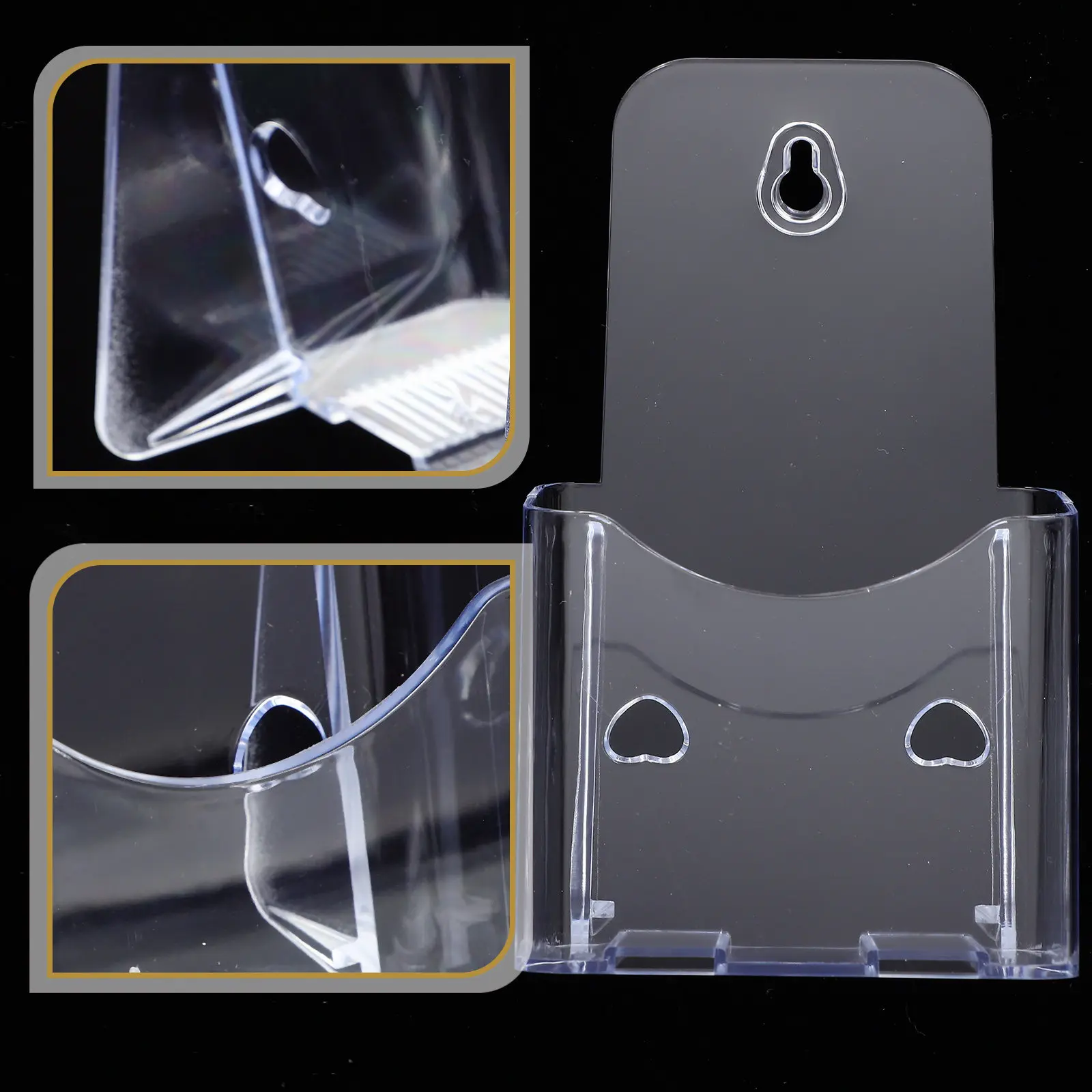 

Набор из 3 акриловых подставок для демонстрации: прочные держатели для буклетов, органайзеры для брошюр, прозрачные настольные стойки для хранения