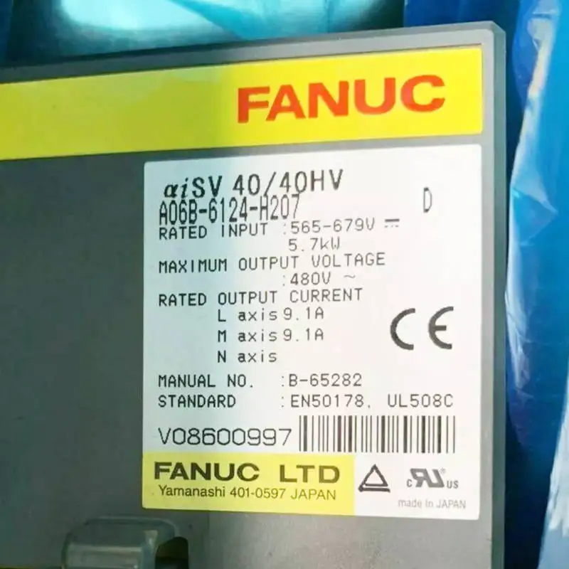 

A06B-6124-H207 Новый сервопривод Fanuc в наличии, быстрая доставка