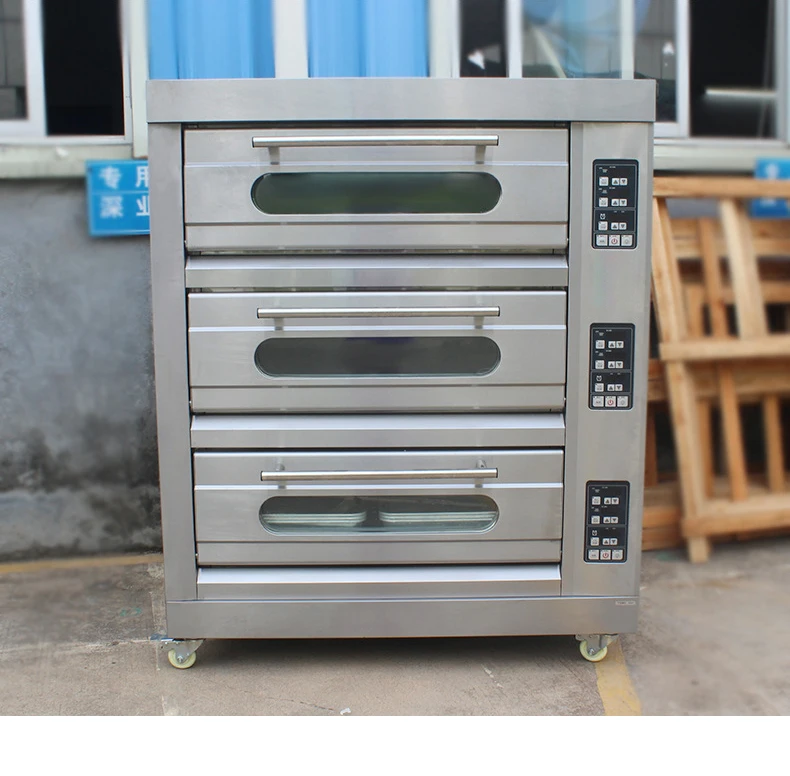 

Professional Large Capacity Double Level Deck Oven For Baking Commercial Baking Oven