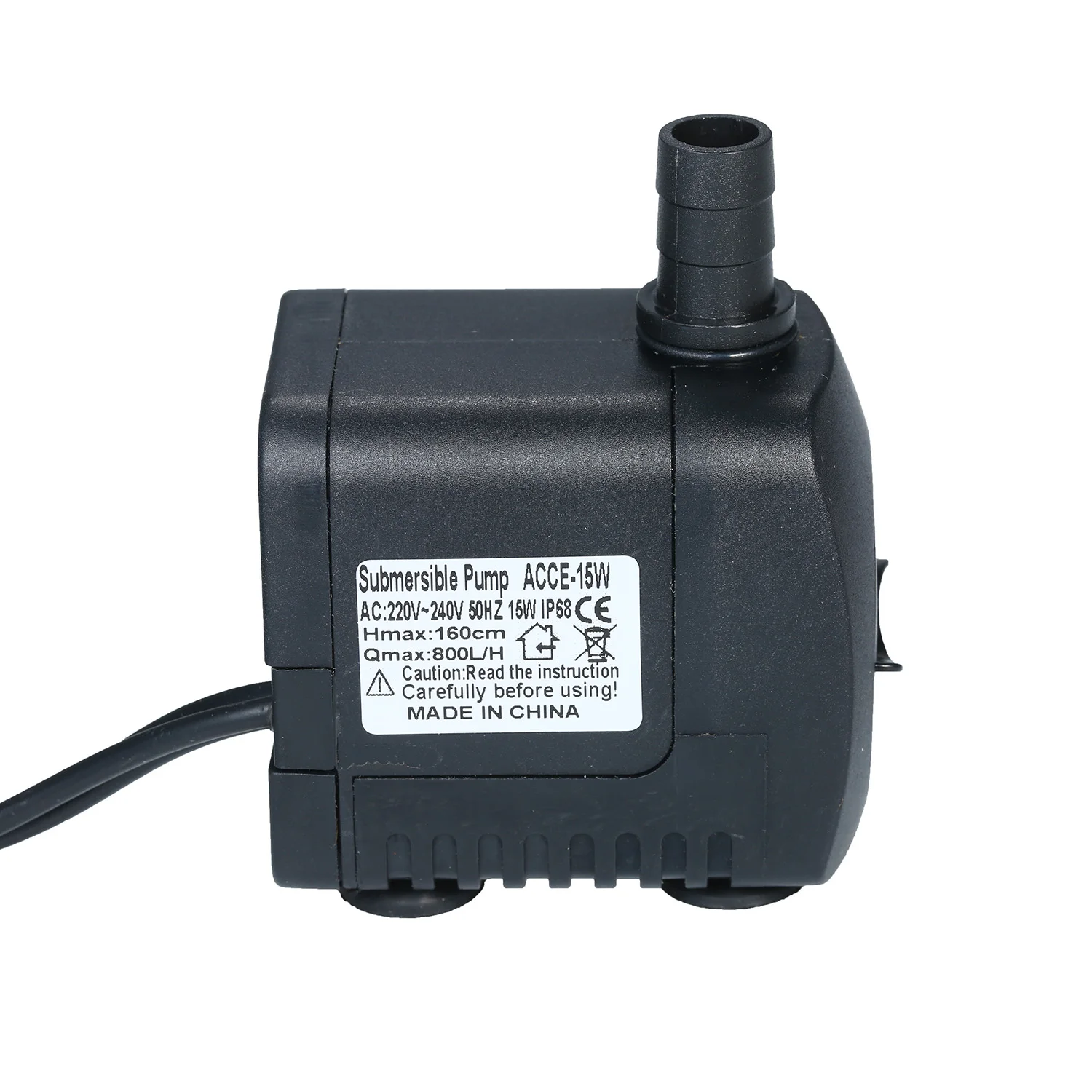 LED Light Submersible Pump 800L/H Ultra-Quiet Aquarium Pond  Pool Water Fountain Pump UK Plug Ultra Quiet submersible Pump