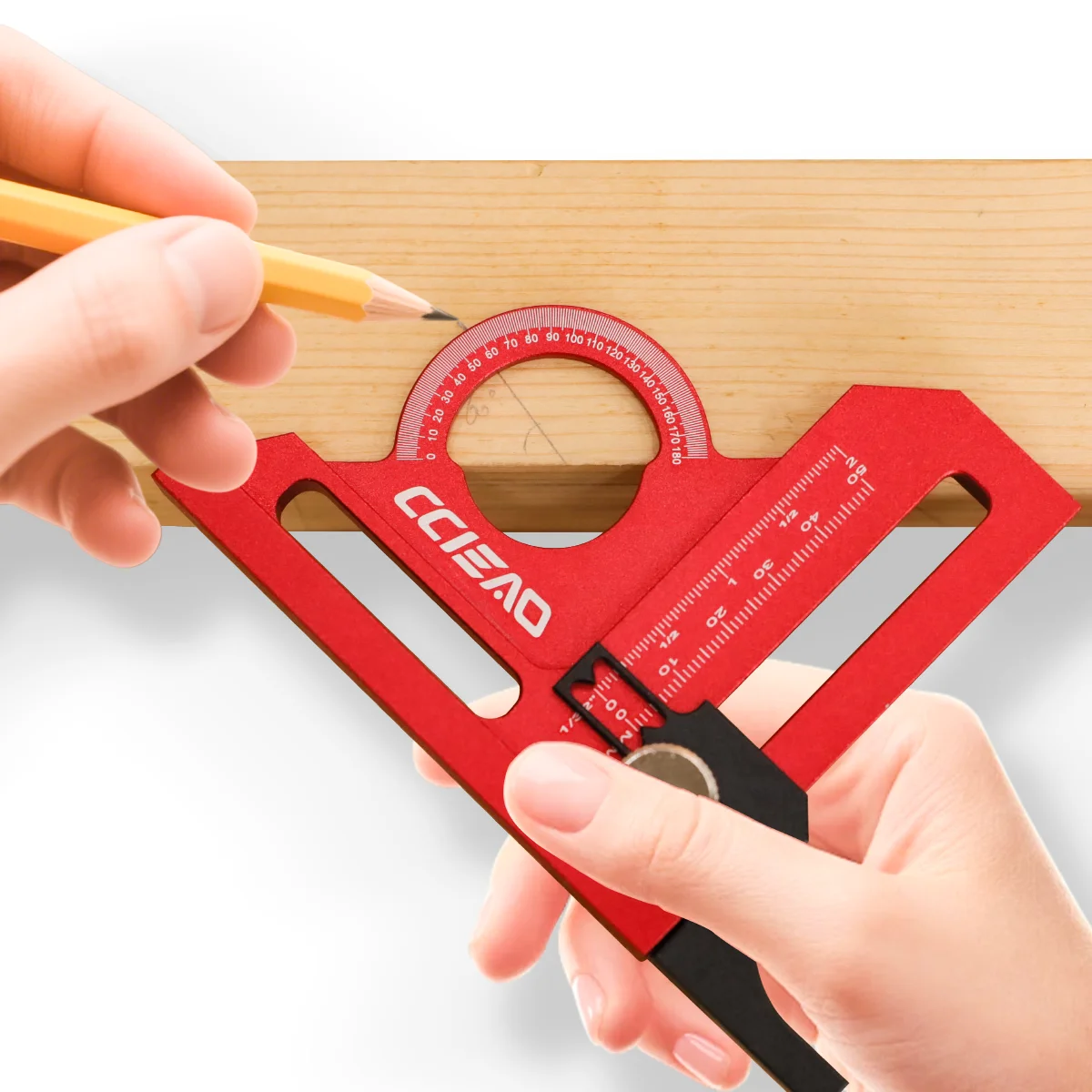 New Woodworking Table Saw/trimming Machine Height Gauge Precision Measuring Ruler Aluminum Alloy Double Scale Inch+metric