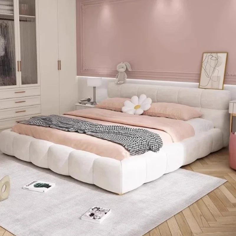 Frame Double Bed Aesthetic Headboard Kids Sleeping Nightstands Bed Storage Lounge Muebles Para El Hogar Home Accessories
