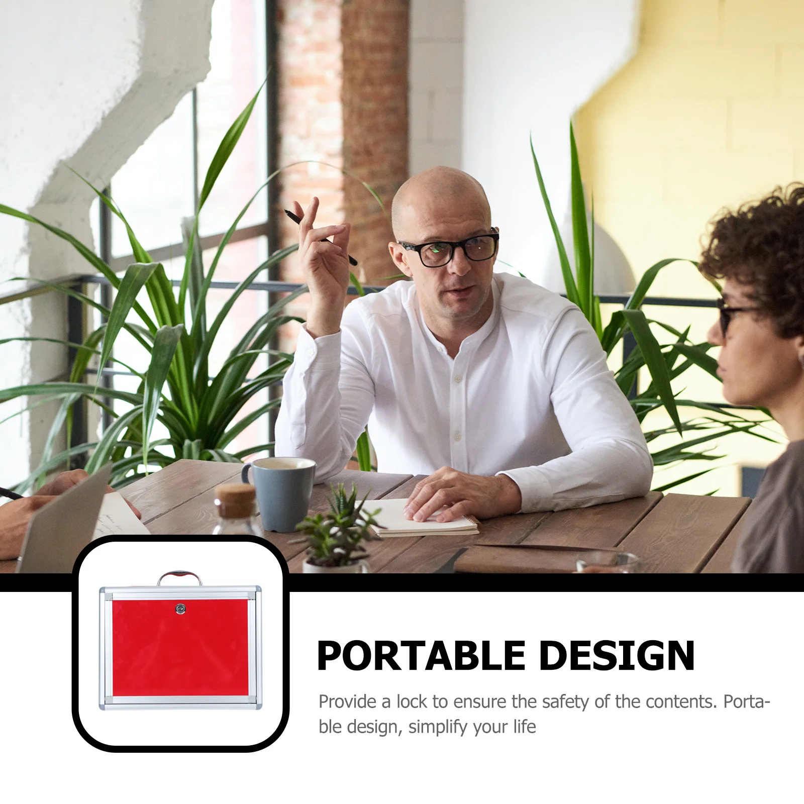 

1pc Acrylic Voting Box Red Lockable Donation Container For Party Lottery Game Fundraising Charity Collection Storage Case