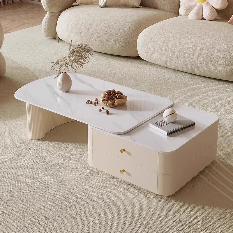 

Small Adjustable Coffee Table Design Drawers White Extendable Coffee Tables Storage Modern Table Basses De Salon Home Decor