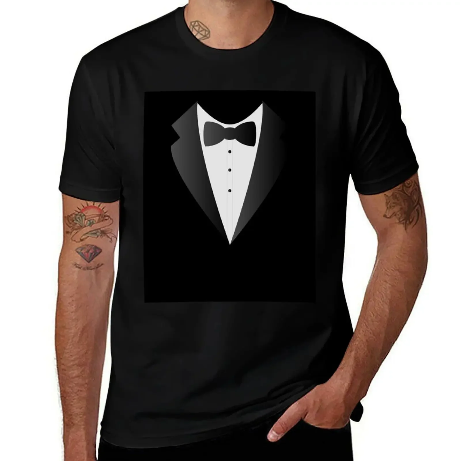 Bow Tie Design T-Shirt custom t shirt customs design your own luxury designer shirts men