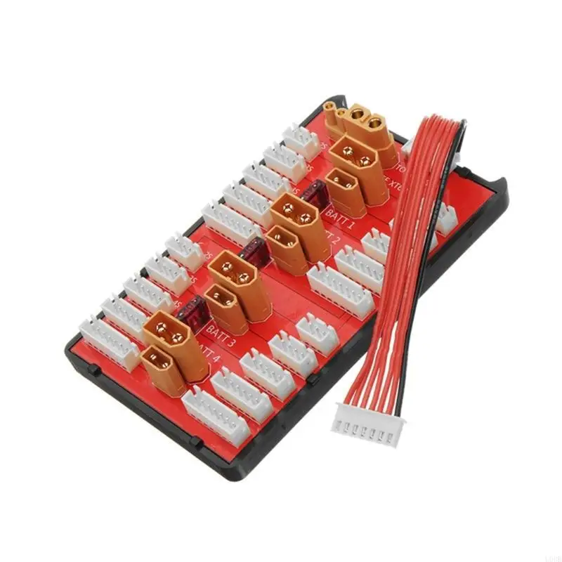 

XT60 XT30 Multiple Battery Board, Efficiently Balances Up To 4 2-8S Packs With 18AWG Silicone Wire up to 35A