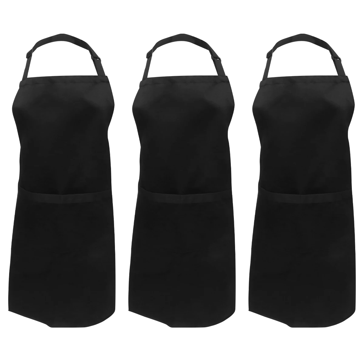

3Pcs Waterproof Sleeveless Apron Men Women Adjustable Apron For Grilling Hairdresser Cafe Protective
