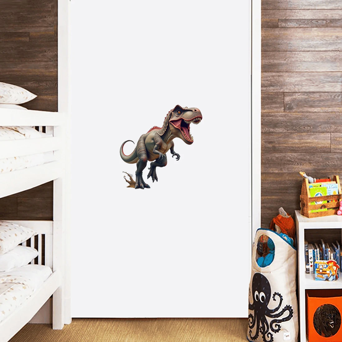 Three Ratels CFN61 Fierce Tyrannosaurus rex animal wall stickers for home decoration car stickers