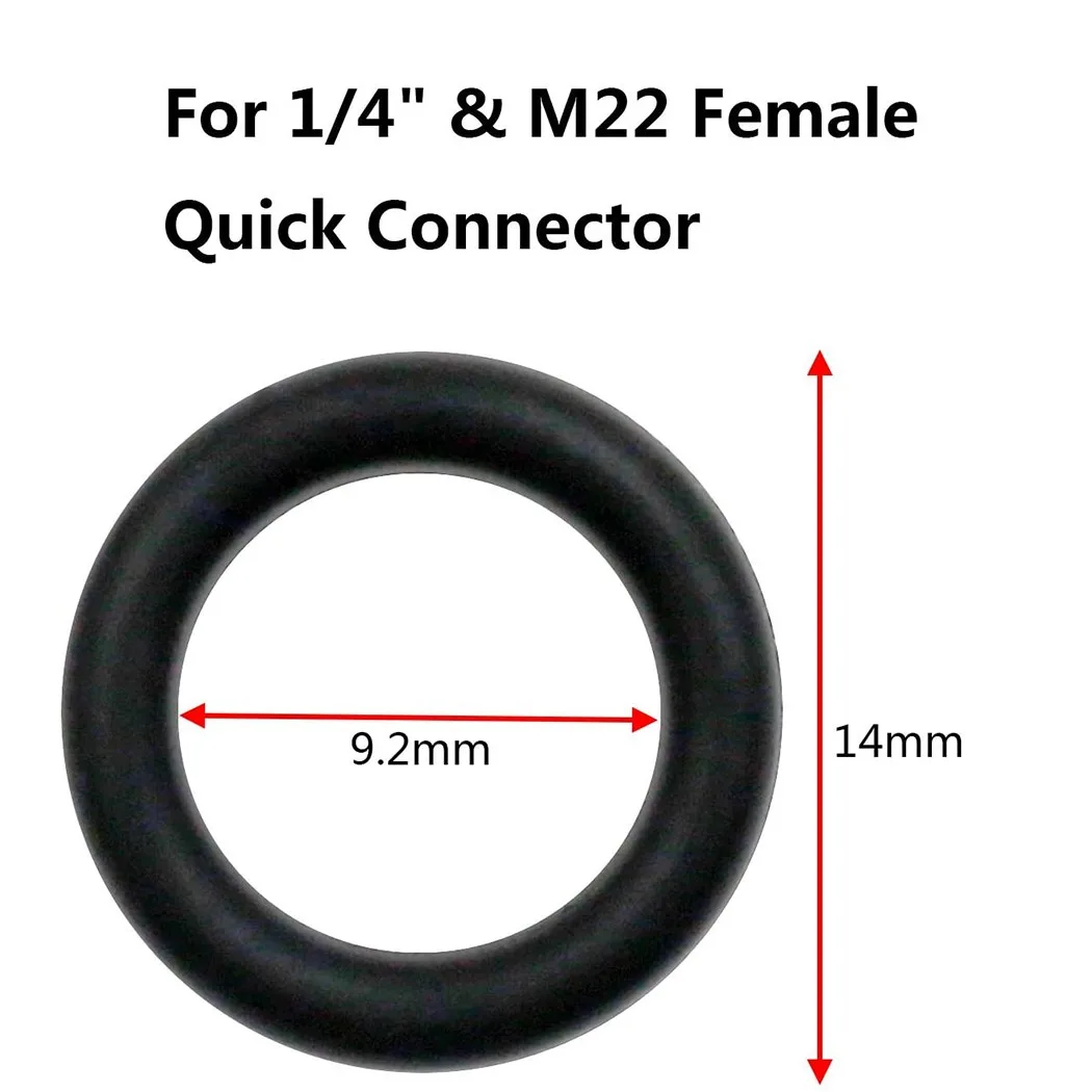 80pcs1/4 M22 3/8 O-Rings For Pressure Washer Hose Rubber O Ring Seal Gasket Quick Disconnect Connector Yard Garden Tool Parts