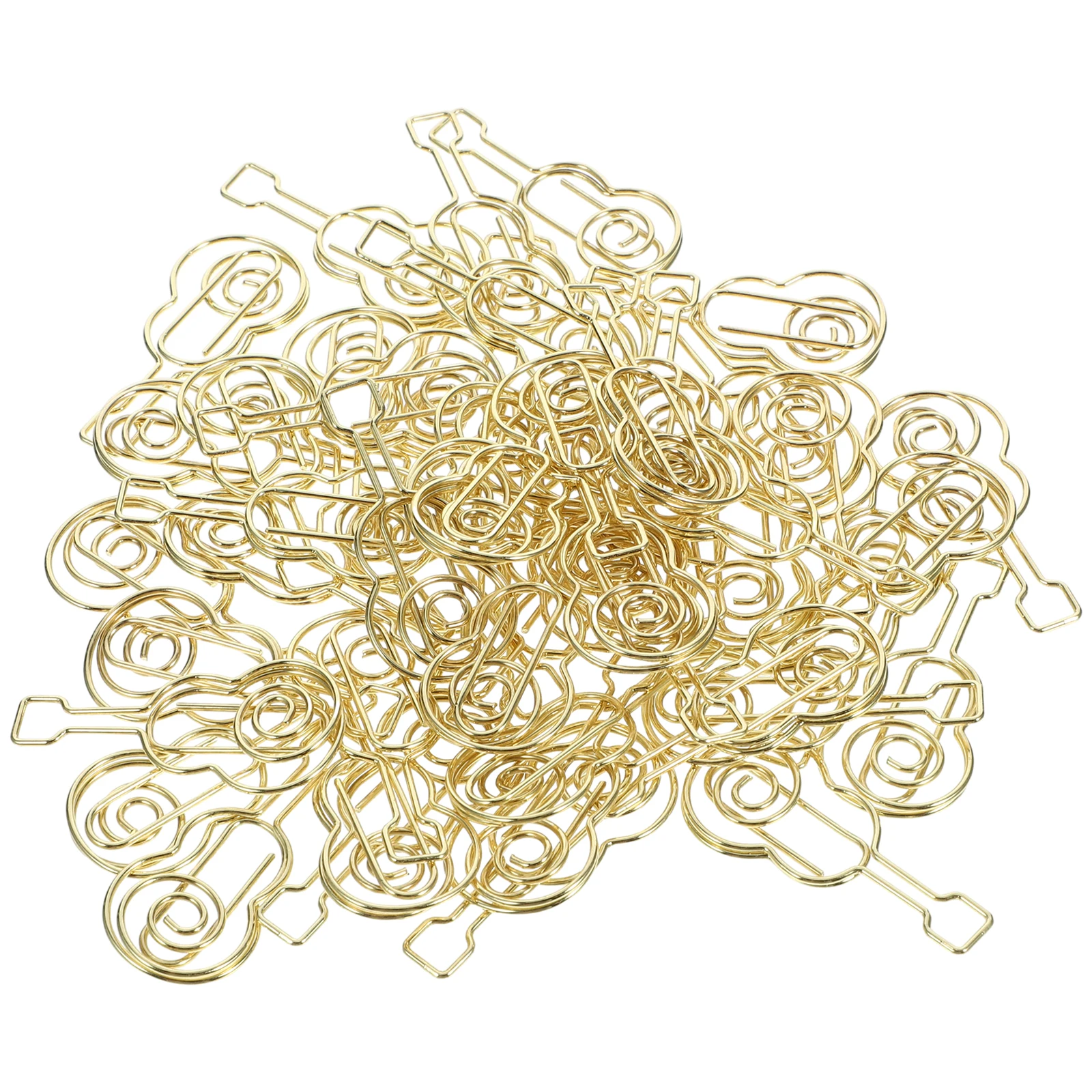 

50 Pcs Musical Paper Clip Clips Bulk Decorative Taste Note Metal Creative Office Novelty for