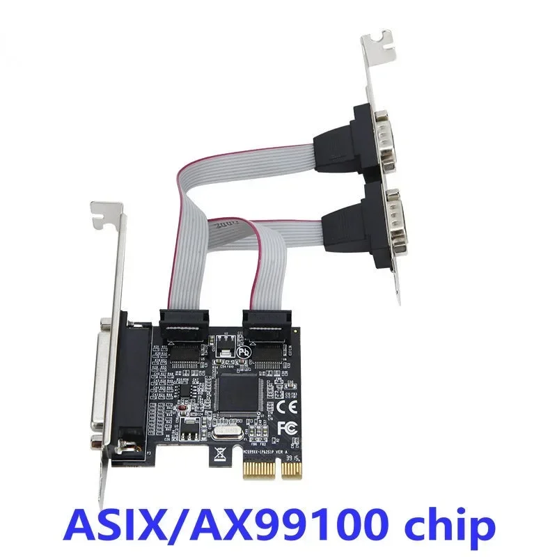 

AX99100 PCIE to 1 and 2 strings COM port RS232 to 9-pin expansion card