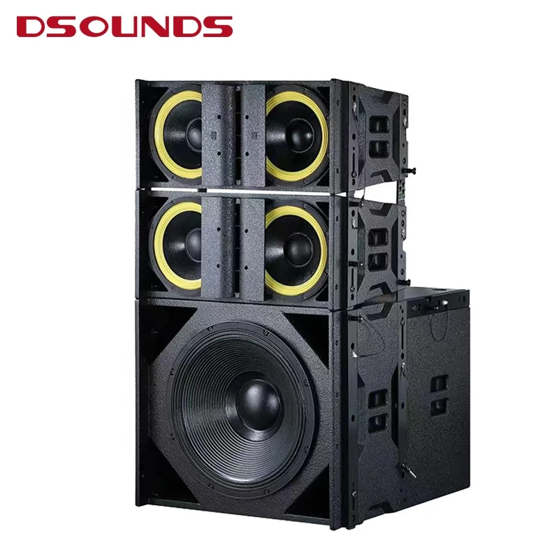 Dual 18 Inch Subwoofer Speaker High Power Passive Line Array Speaker with 100mm VC  for PA Speaker Audio System