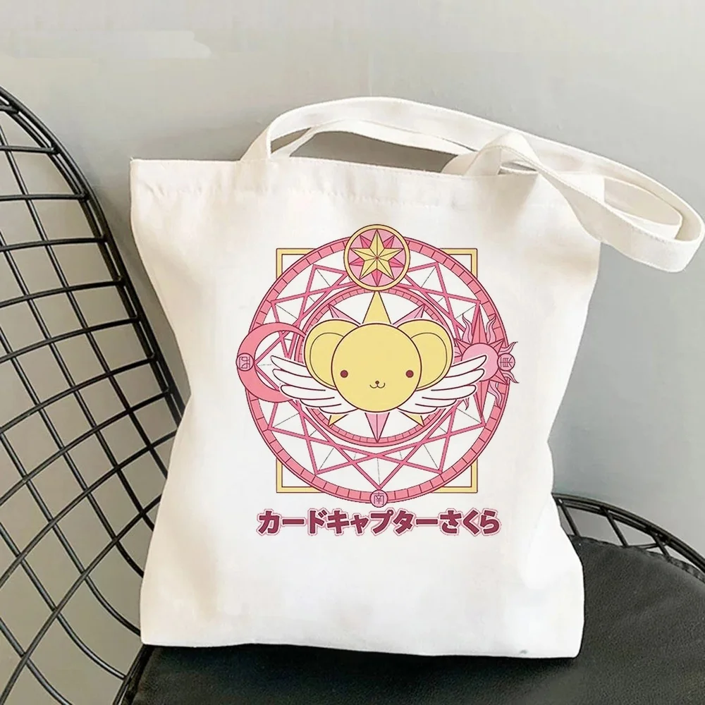 Sakura Card Captor tote bag bolsas de tela torba na zakupy shoulder  shopper grocery woman