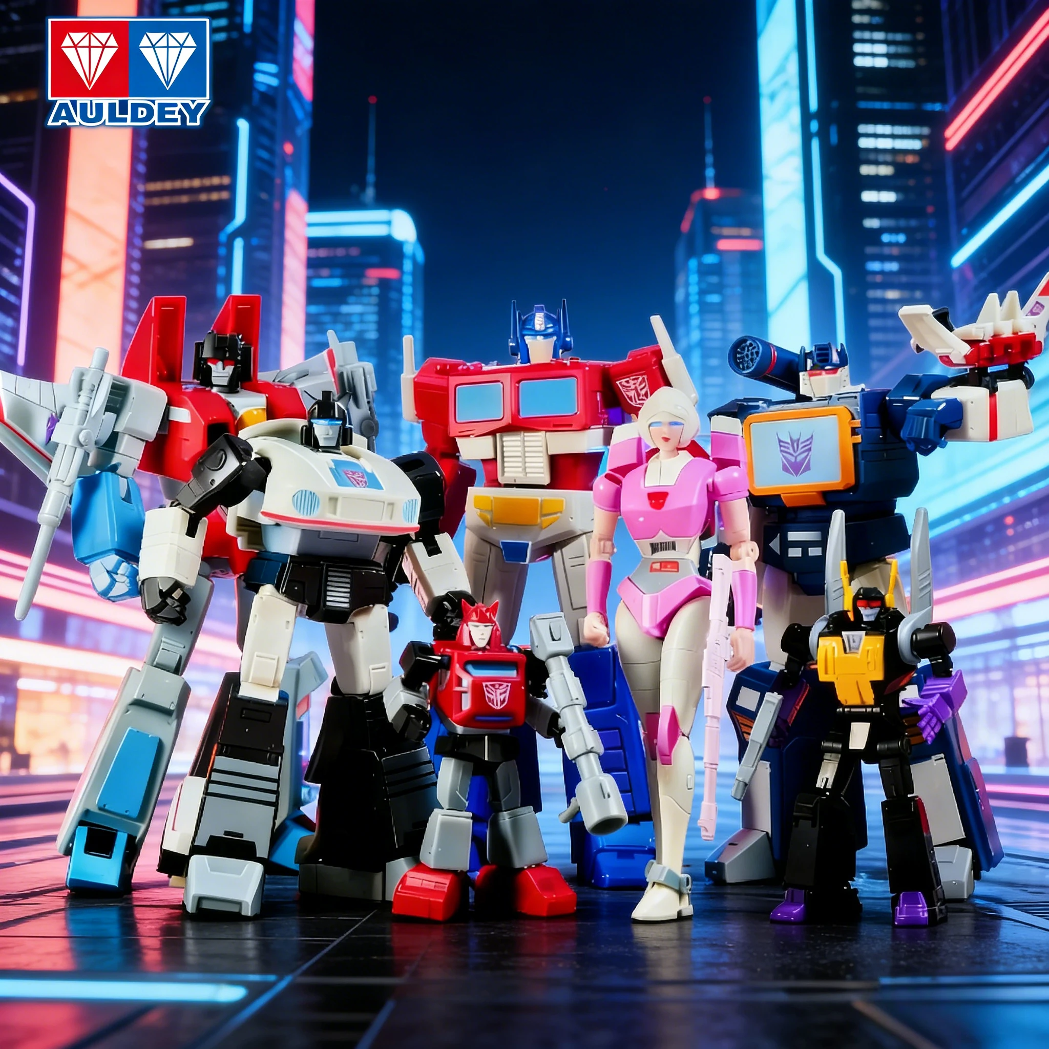 شخصية أوبتيموس برايم ميجاترون قابلة للوضع - نموذج AULDEY Transformers Blind Box قابل للجمع مع مجموعة هدايا بتصميم مفصلي #1