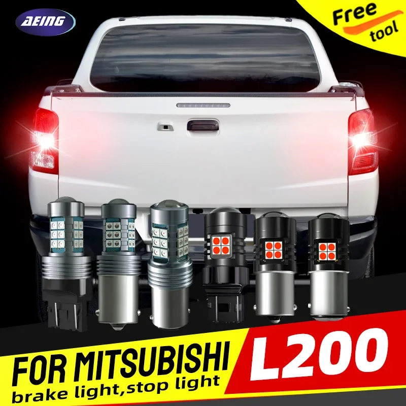 For Mitsubishi L200 Triton KA4T KA5T KK4T LED Brake Stop Tail Lights Blubs Red 2006 2008 2010 2012 2013 2014 2015 2016 2017 2018 view 2