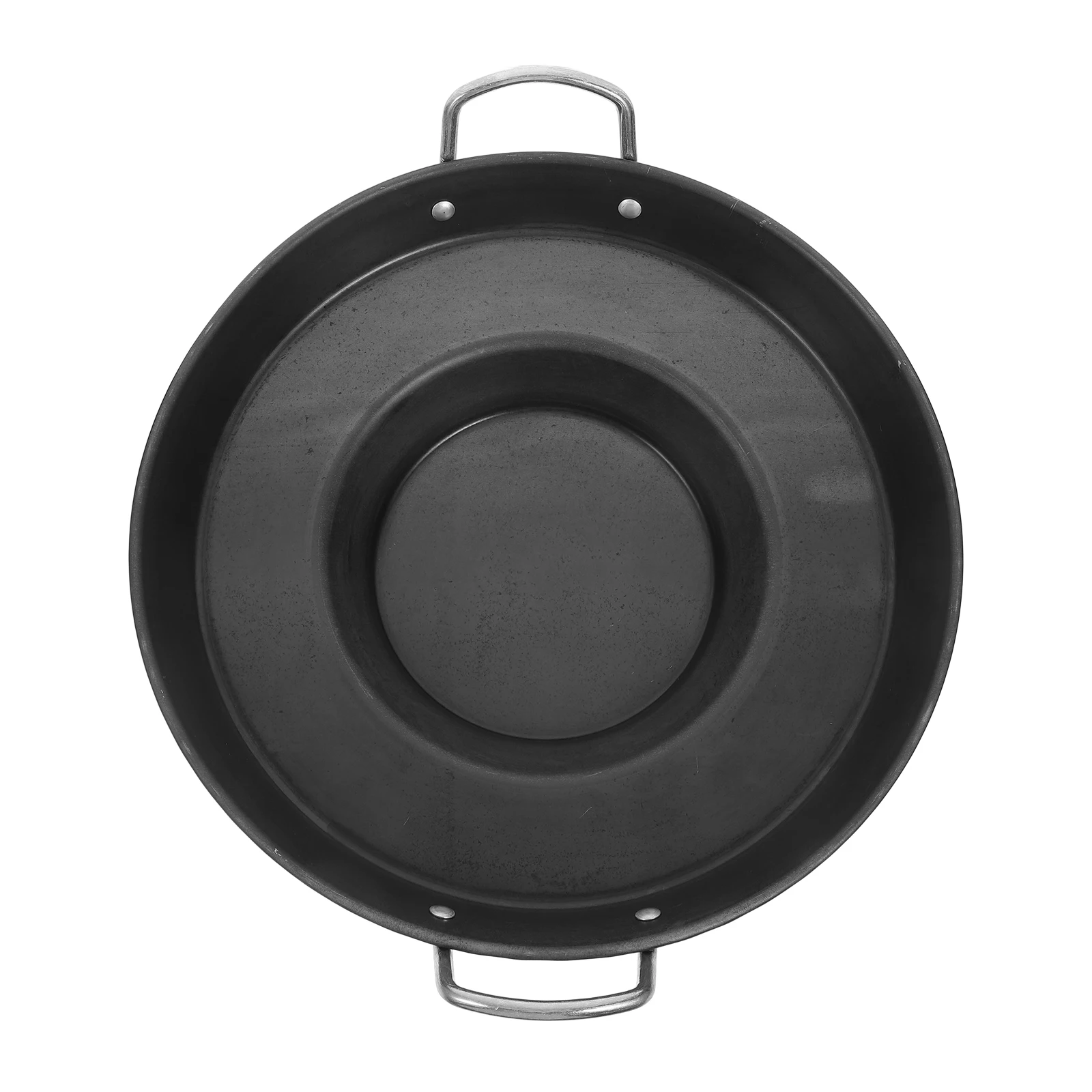 

Non-Stick Frying Pan Stainless Steel Concave Skillet Kitchen Cooking Flat Small Egg Pancake Griddle Heat Resistant