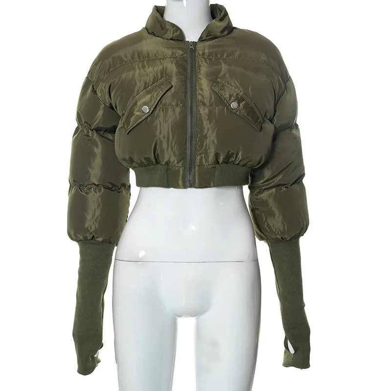 Sexy Cropped Puffer Jackets Women 2026 Winter Clothes Stand Collar Long Sleeve Warm Bubble Quilted Coat Female Outerwears - AliExpress 200000345 Sexy Cropped Puffer Jackets Women 2026 Winter Clothes Stand Collar Long Sleeve Warm Bubble Quilted Coat Female Outerwears - AliExpress 200000345