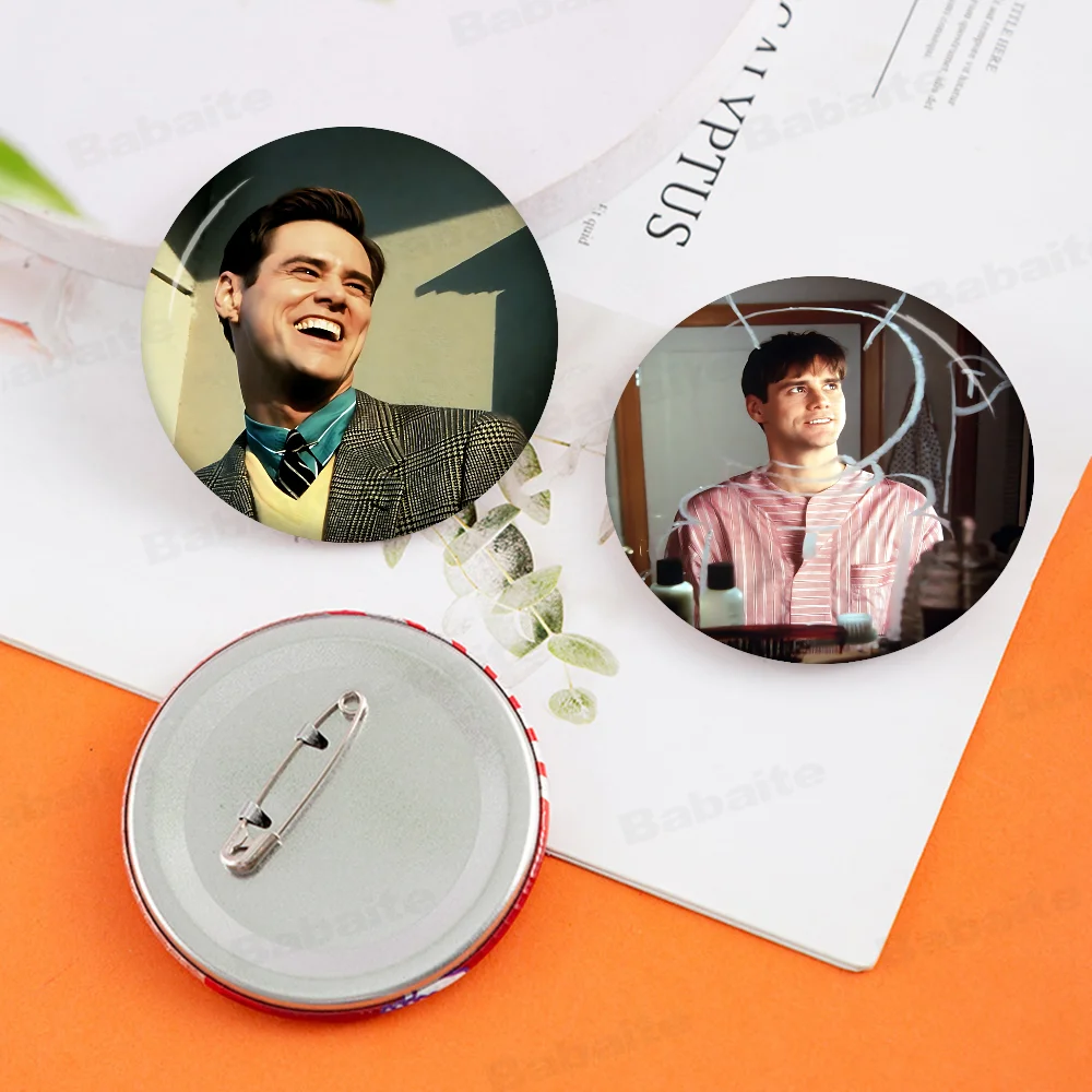 The Truman Show Soft Button Pin Round Metal Badge Lapel Pin Parts Gift Friends Kid Jewelry