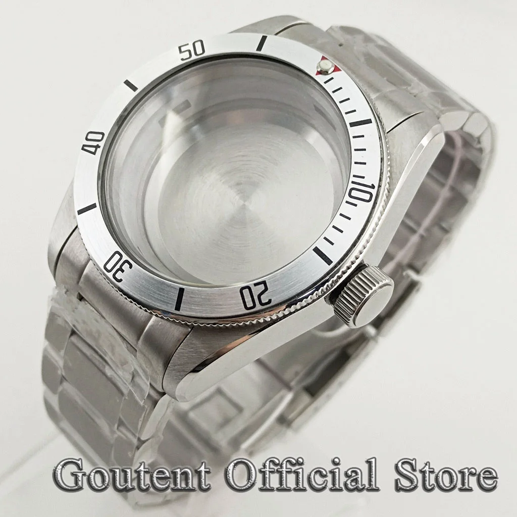 

Серебристая фотосессия Goutent 41 мм из нержавеющей стали, модель NH35 NH36 ETA 2824 2836 PT5000 Miyota 8215 821A 8205, движение