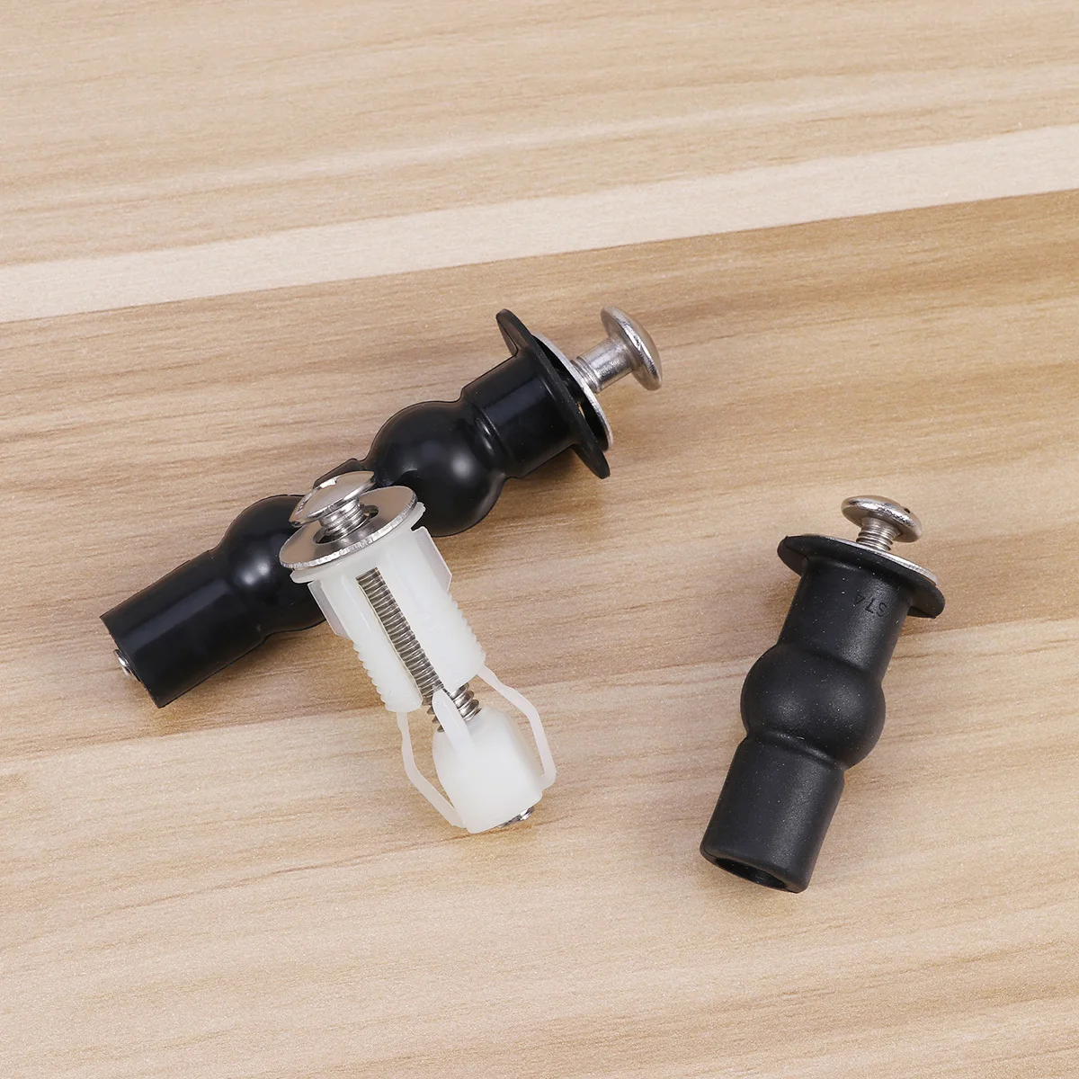 

6 шт. комплект для ремонта винтов сиденья для стандартной крышки унитаза, прочный сменный комплект крепежных оборудования, резиновые нейлоновые расширительные болты для унитаза